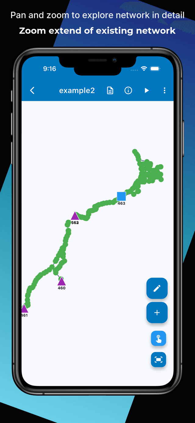 FlowAnalyzer Mobile - Network View